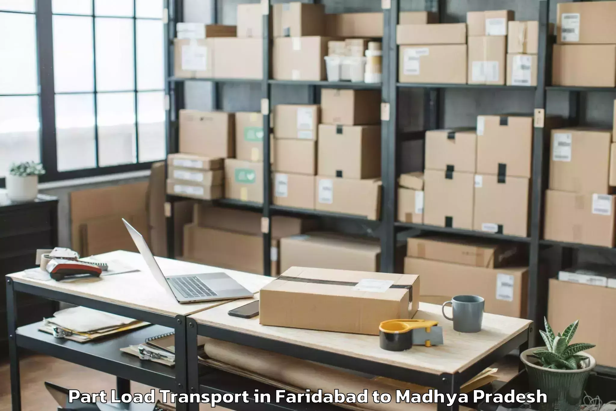 Hassle-Free Faridabad to Vidisha Part Load Transport